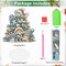 5D Christmas Diamond Art Painting Ornament – DIY Cats & Tree Desktop Decoration, Special Shaped Crystal Rhinestones, Tabletop Home & Office Holiday Decor (23.2×24.7 cm)